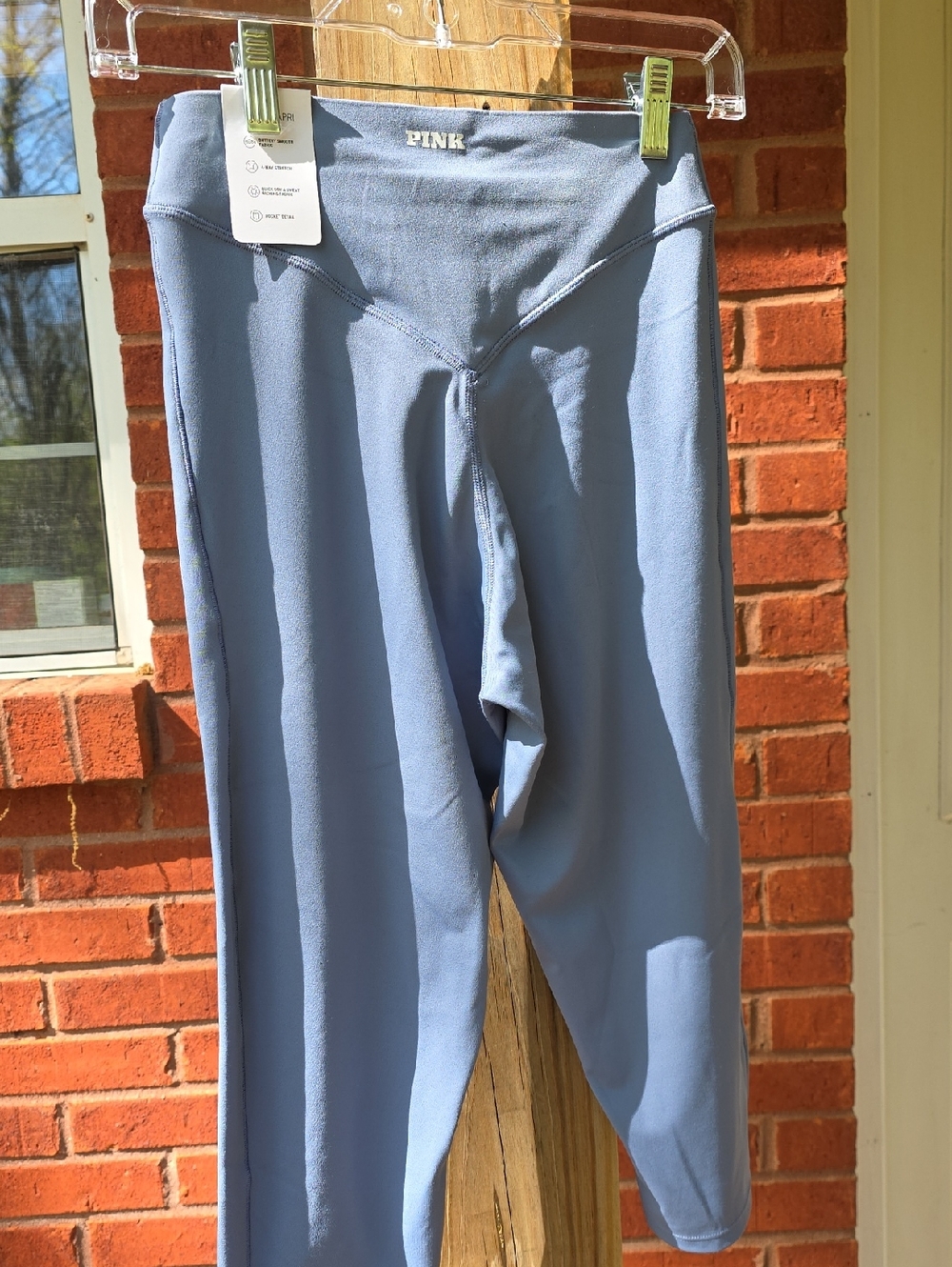 Victoria's Secret PINK Dusty Blue Capri Leggings